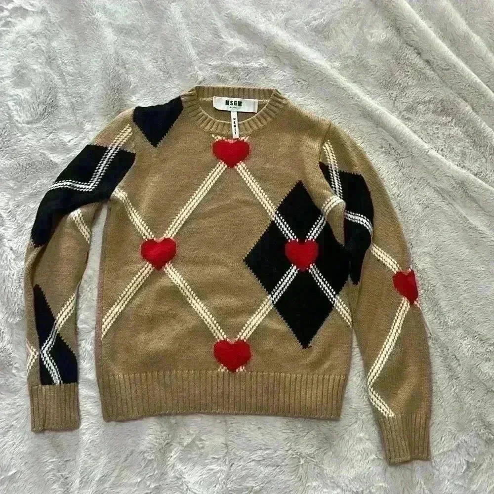 M S G M hearts and diamonds pattern sweater - Picture 16 of 16